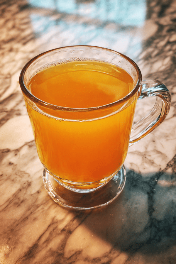 Asian honey protocol recipe in a glass cup