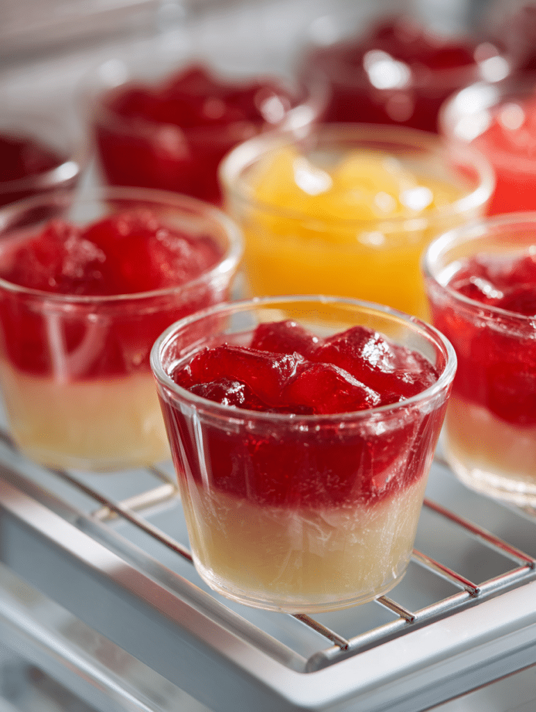 bariatric jello recipe setting in fridge cups