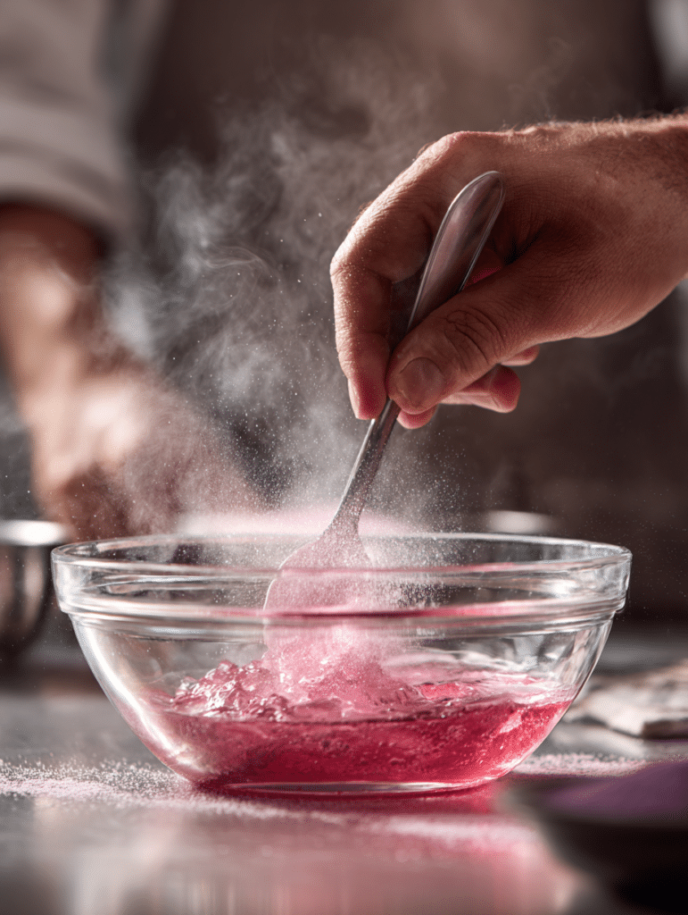 Mixing gelatin for Dr Oz gelatin recipe step by step