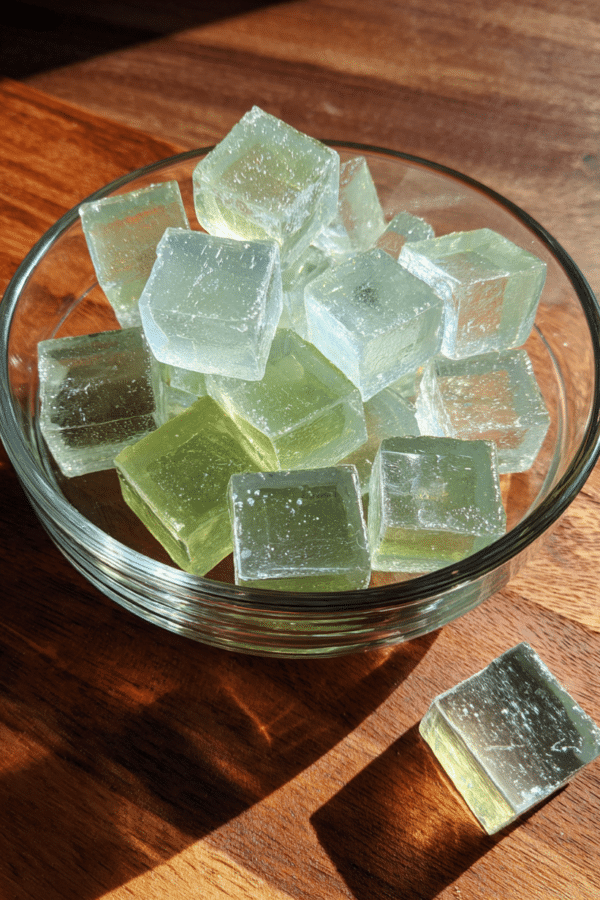 gelatin weight loss recipe in glass bowl