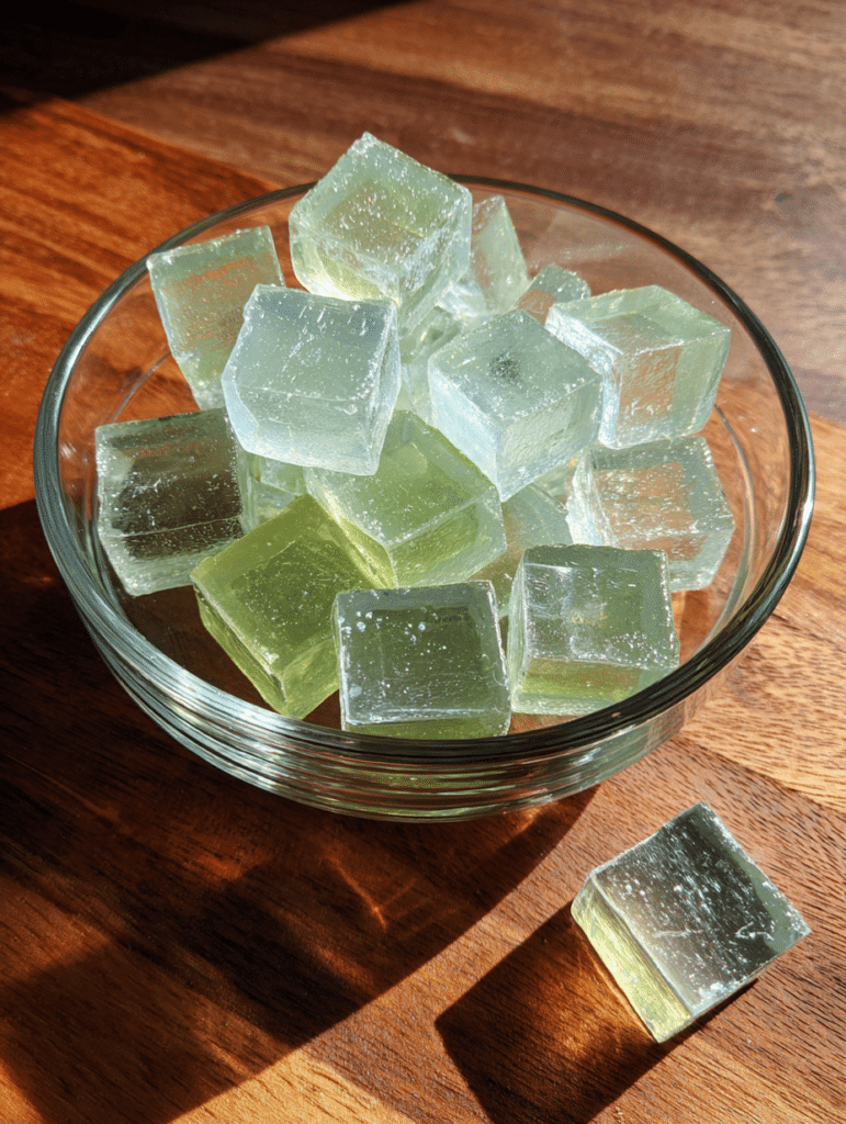 gelatin weight loss recipe in glass bowl