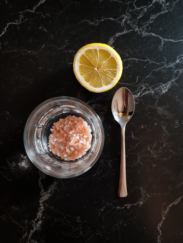 himalayan salt trick ingredients pink salt and water