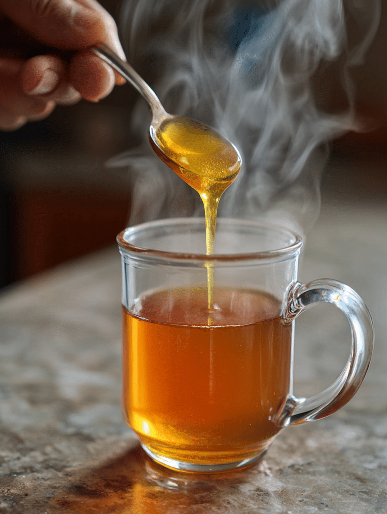 making home remedies for cold honey lemon tea