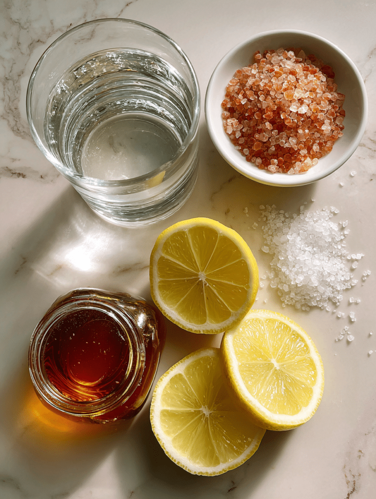 horse salt trick for men ingredients water salt lemon honey