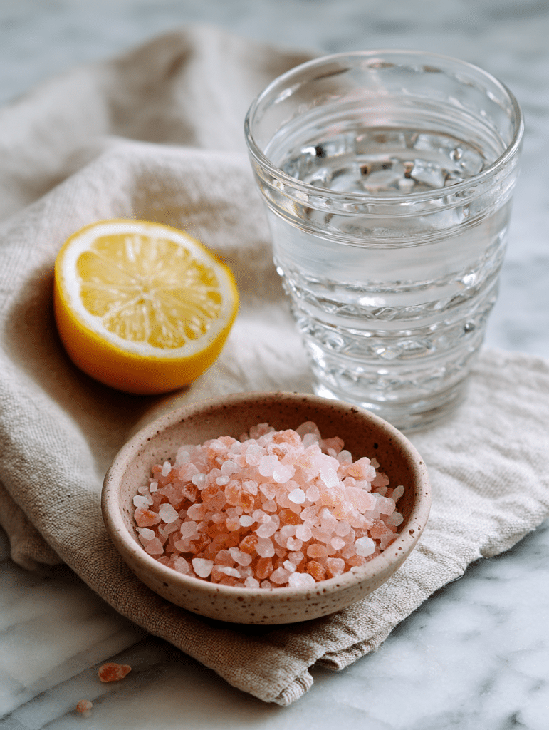 pink salt diet ingredients water salt lemon