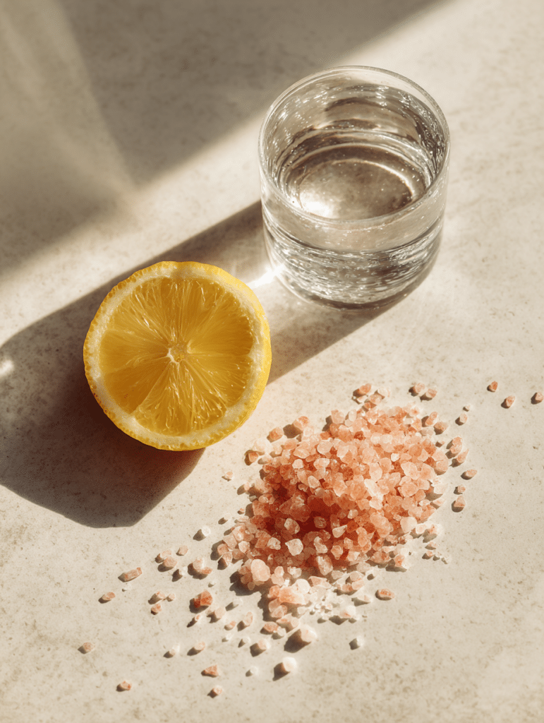 ingredients for pink salt drink for neuropathy including pink salt and water