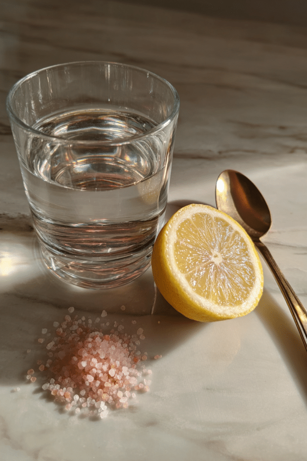 pink salt trick recipe ingredients Himalayan salt and water