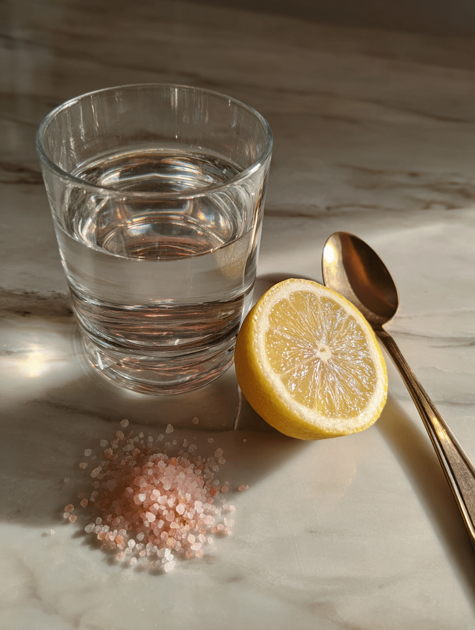 pink salt trick recipe ingredients Himalayan salt and water