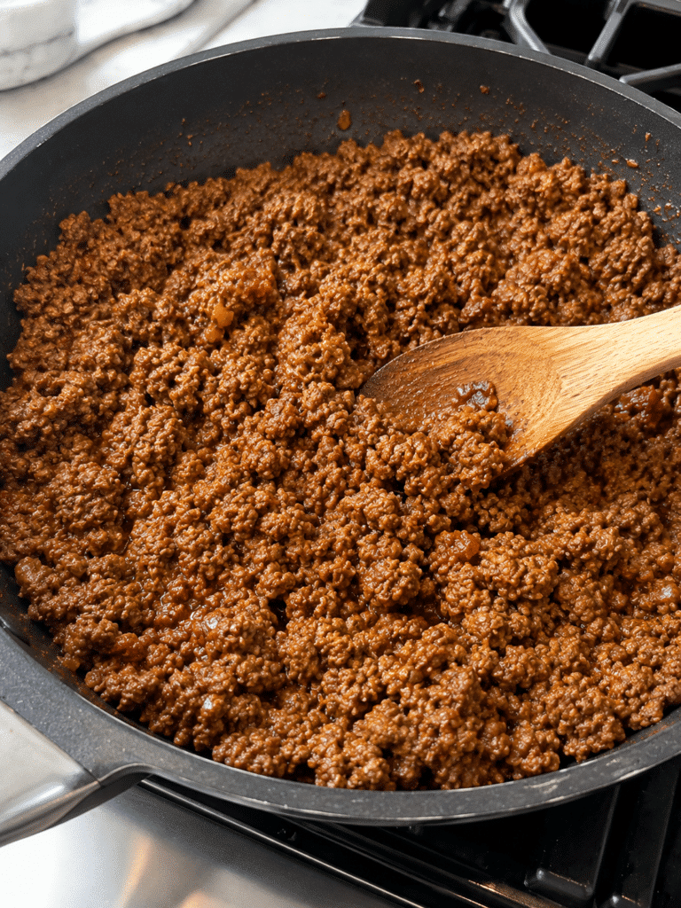 cooking beef for doritos casserole recipe