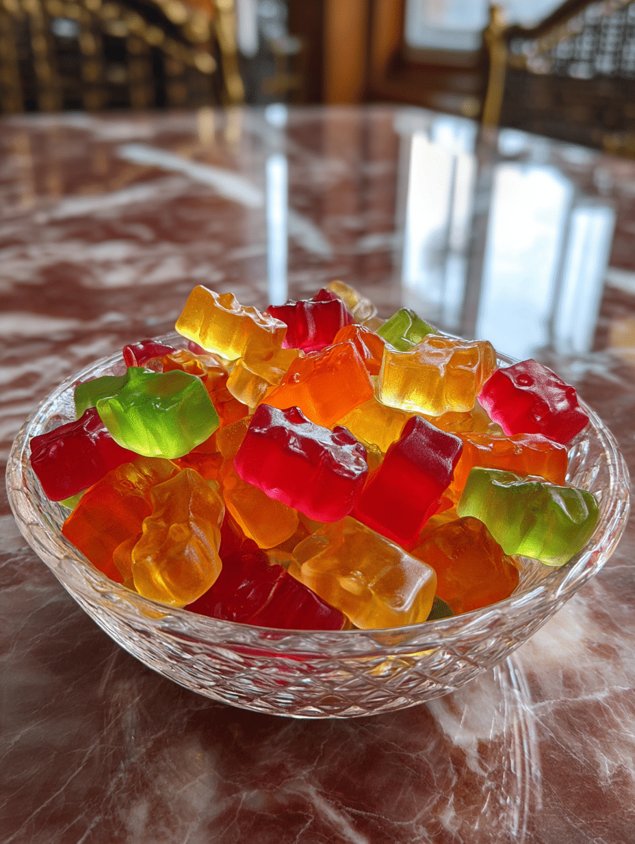 Jelly lean gummies homemade recipe in bowl